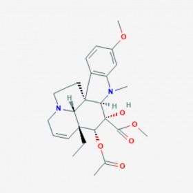 文多灵 Vindoline 2182-14-1 C25H32N2O6