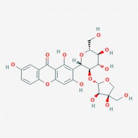 西伯利亚远志口山酮B Sibiricaxanthone B 241125-81-5 C24H26O14