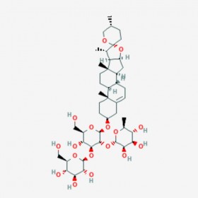 纤细薯蓣皂苷 Gracillin 19083-00-2 C45H72O17