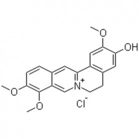 盐酸药根碱 Jatrorrhizine hydrochloride 960383-96-4（6681-15-8） C20H20ClNO4+