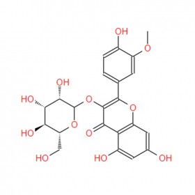 异鼠李素-3-O-β-D-半乳糖苷 Isorhamnetin-3-O-galactoside 6743-92-6 C22H22O12