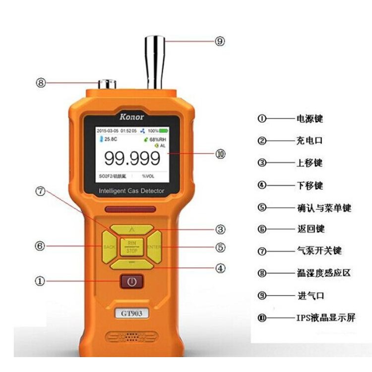 GT-903泵吸式过氧化氢气体检测仪