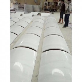 厂家直销 宝兴县汉白玉石板材 异型料 栏杆料 荒料 一级原料