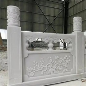 仿古建筑汉白玉雕刻 景观摆件 硬度大 耐磨 防腐蚀