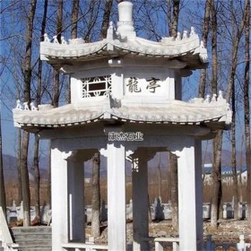定制汉白玉石雕 围栏 景观摆件 硬度大 不易损坏