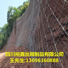 成都市主动防护网 边坡防护网被动 050型 山体钢绳网拦石网