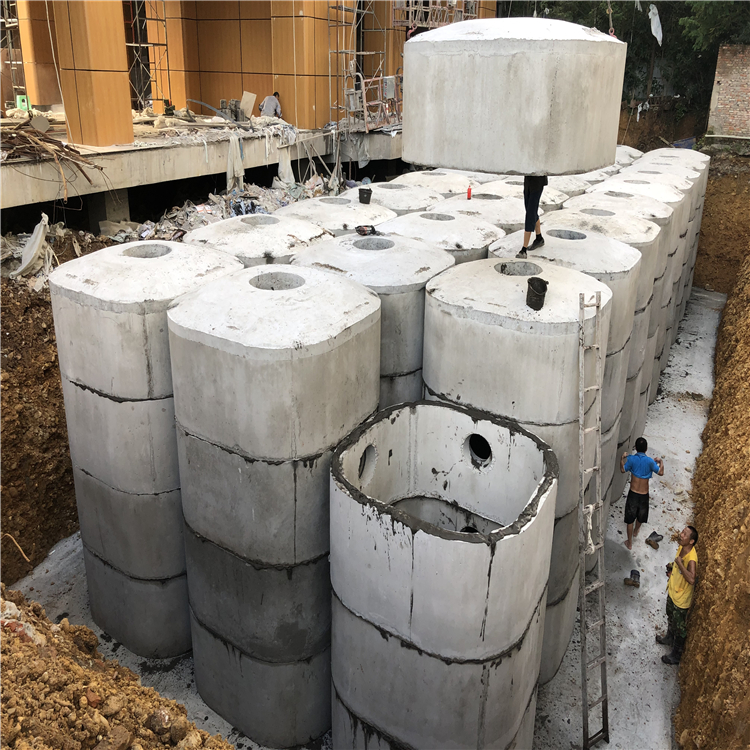 南充预制混凝土污水处理装置化粪池 现浇钢筋混凝土