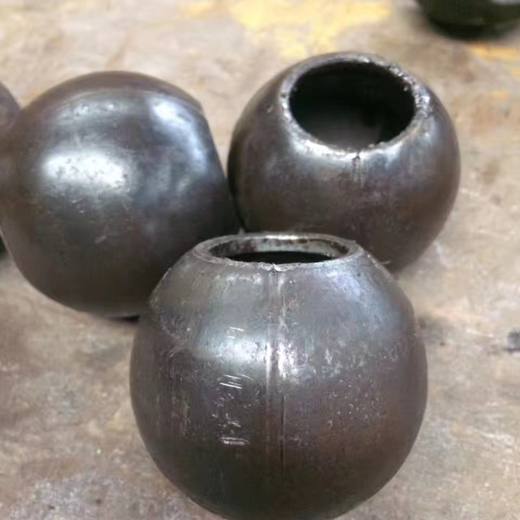 Q235不锈钢可焊接空心铁球 空心铁球带孔 打孔穿管球头 可焊接圆球 66球定做