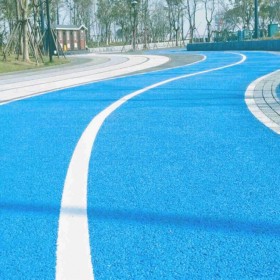 重庆市永川区彩色混凝土路面  生态透水混凝土【豪轩地坪】生态透水砼  透水混凝土材料批发 免费指导