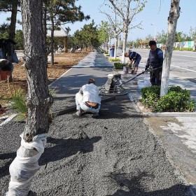 文山彩色生态透水混凝土地坪  万盛区透水混凝土里面 透水混凝土施工价格 彩色透水混凝土材料生产厂家   压模混凝土材料厂家 透水粘接剂厂家送货到工地