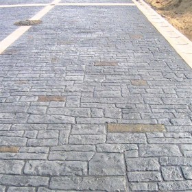贵州压花地坪 混凝土压花地坪厂家 压印地坪 压模路面  水泥压印地坪材料厂家免费指导施工  磨具免费使用