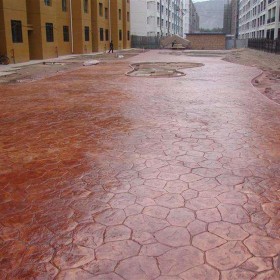 阿坝州 彩色压印地面厂家 混凝土压模材料 水泥压花路面报价  艺术压花地坪材料厂家 源头厂家材料批发
