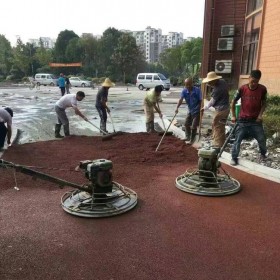 重庆市万州区 彩色透水水泥混凝土 红色透水混凝土 透水混凝土做工工艺 厂家供应