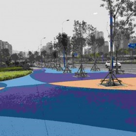 攀枝花市 彩色透水混凝土 透水混凝土罩面喷涂  无砂透水混凝土添加剂价格 厂家现货 全国施工 透水混凝土3公分施工
