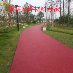 广元市透水地坪粘接料  【豪轩地坪材料厂家】  透水砼颜色料 透水地坪粘接剂 透水地坪报价 批发价格工厂送货到工地