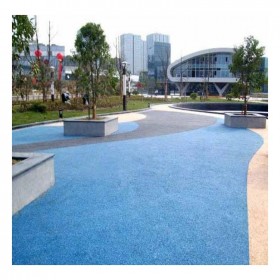 露骨彩色透水混凝土 车行彩色透水混凝土路 透水性混凝土彩色路面