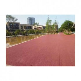 衡阳市 彩色生态透水混凝土 透水地坪材料厂家 免费指导施工 免费邮寄小样品 豪轩地坪 专注透水混泥土