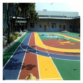 洛阳市  彩色透水混凝土   透水地坪粘接胶 透水地坪报价