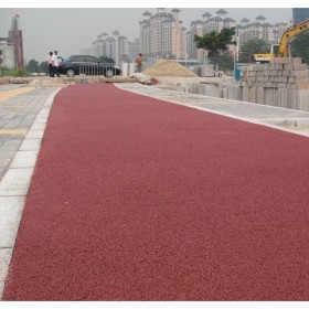 绵竹市透水混凝土 彩色透水水泥混凝土 海绵透水地坪