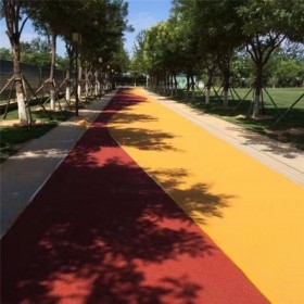 崇州市 透水混凝土 沥青改色 压花地坪材料厂家  透水混凝土粘接剂