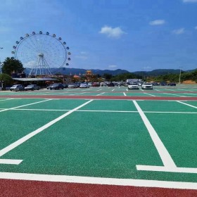 黔江区园林道路彩色地坪 透水混凝土粘接剂  透水混凝土批发价格