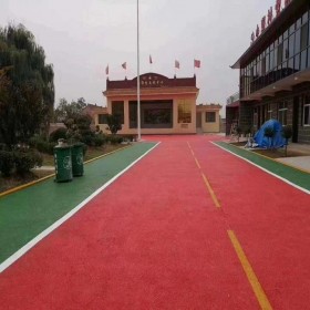 邵通市盲道透水混凝土 彩色透水混凝土材料厂家 透水混凝土粘接剂 提供技术指导 包工包料