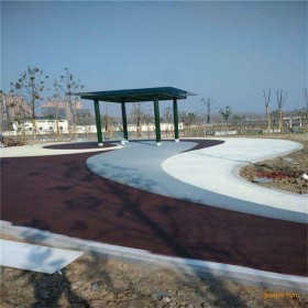 峨眉山市无沙透水混凝土厂家 彩色沥青路面改色  透水砼粘接剂  透水地坪报价【专业施工】