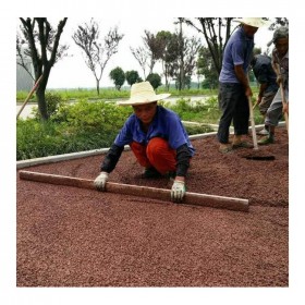 邵通市透水混凝土 透水混凝土专用胶 一吨价格  免费指导施工 送货到工地