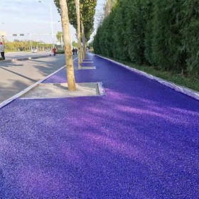 渝中区 彩色透水混凝土材料厂家 小区透水道路 公园透水地坪 厂家免费指导施工