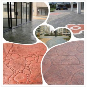 绵竹市 彩色压印地坪 彩色压模地坪材料 水泥压花地面价格 艺术压花地坪材料厂家批发  免费指导施工送货到工地