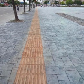 阆中市 彩色压花地坪 艺术压花地坪【豪轩地坪】水泥压印厂家 压膜地坪厂家 免费辅导