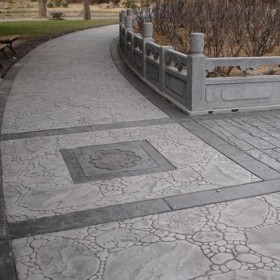 万源市 压花地坪 水泥压模地坪 水泥压印地坪材料 彩色压纹地坪  压花地坪材料批发