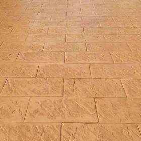 普洱市 彩色压印地坪 彩色压模地坪材料 水泥压花地面价格 园林景观艺术压花地坪  免费指导施工送货到工地