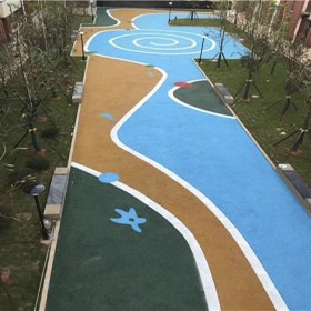 c25彩色混凝土 花纹景观彩色混凝土 海绵城市透水地坪 专业的生产厂商