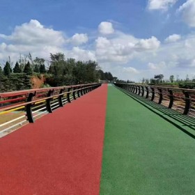 c25彩色透水混凝土 操场彩色混凝土 露骨地坪 一平米多少钱