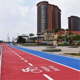 小区彩色混凝土 商业街彩色混凝土 透水混凝土街道 报价表