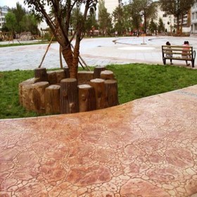 压膜地坪 压花混凝土地坪 彩色压模混凝土地坪 设计方案