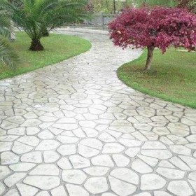艺术压花地坪材料 水泥压印地面 压花地坪彩色强化剂 可定制加工
