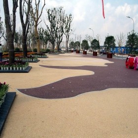 生态透水混凝土 人行道彩色透水混凝土 彩色混凝土透水地面 批发价格
