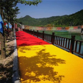 彩色生态透水混凝土地坪 透水混凝土施工价格 彩色透水混凝土材料生产厂家 透水粘接剂厂家送货到工地