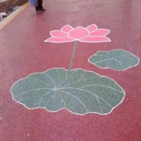 透水性混凝土彩色路面 商业街彩色透水混凝土 透水彩色地坪 原材料有哪些