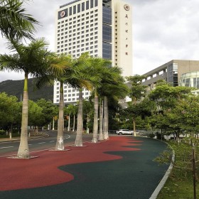 露骨彩色透水混凝土 彩色地面透水混凝土 透水彩色路面 一条龙服务