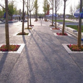 环保彩色透水混凝土 小区彩色混凝土 透水性混凝土 标准化服务 厂家直销