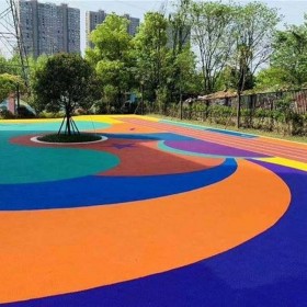 车行彩色透水混凝土路 透水混凝土母料 专业厂家 送货到工地