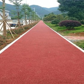 彩色透水混凝地坪材料增强剂 透水地坪 透水地坪粘接剂 彩色透水混凝土生产厂家