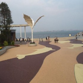 生态透水地坪 彩色透水地面 海绵城市透水混凝土 免费送货到工地