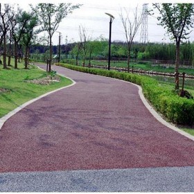 彩色混凝土路 透水混凝土原料 C30彩色透水混凝土 厂家直供