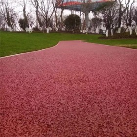 小区彩色沥青混泥土 露骨彩色透水混凝土 透水混凝土颜料