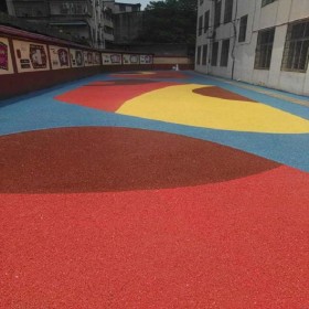 园林道路透水混凝土 彩色地面透水混凝土 生态透水路面 海绵城市透水砼