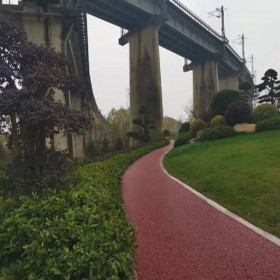 透水性混凝土彩色路面 海绵城市透水地坪 生态透水路面 生产厂家